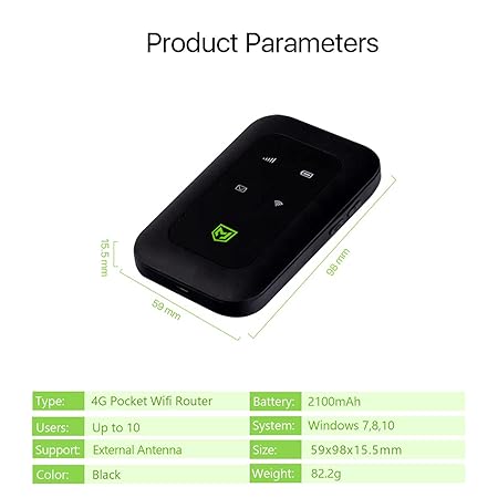 4G Pocket Wifi Router - Zambeel