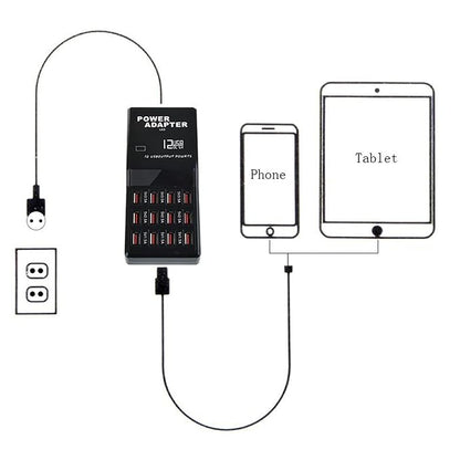 12 Port USB Charger - Zambeel